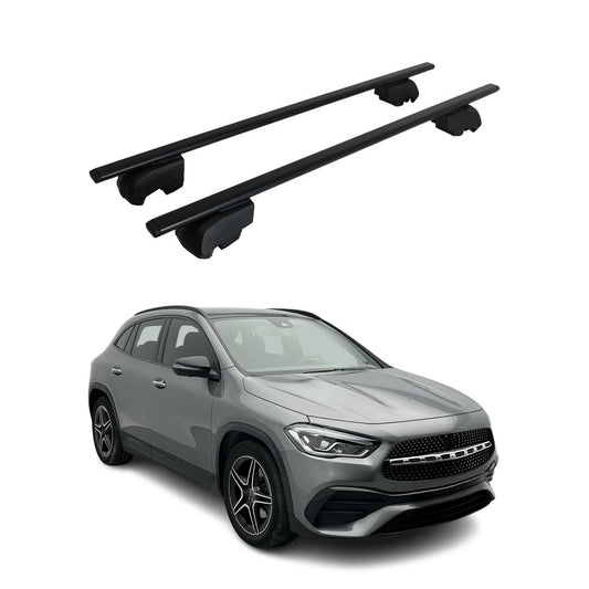 Dachträger Grundtäger für Mercedes GLA H247 2020-2025 75kg Metall Schwarz 2 tlg