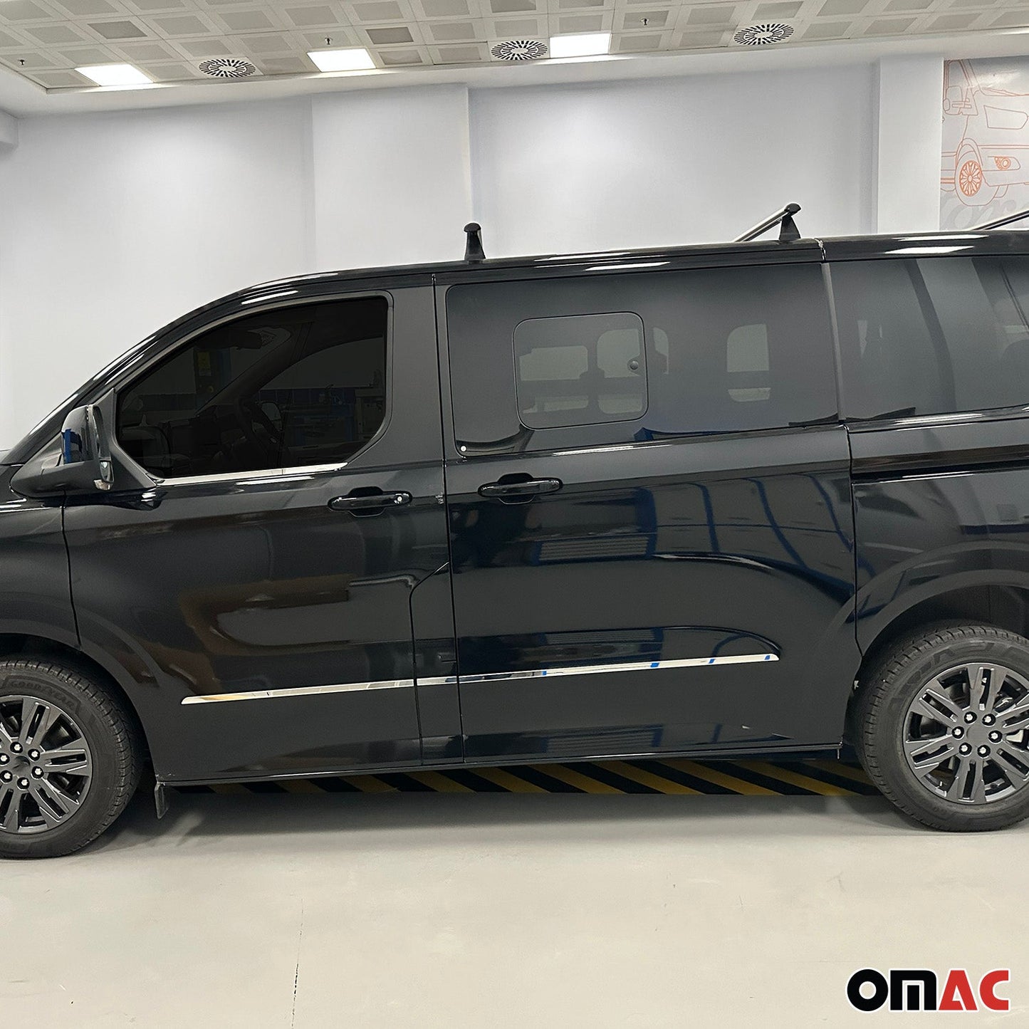 Seitentürleiste Türleiste für Volkswagen Transporter T7 2024-2025 Edelstahl 5x