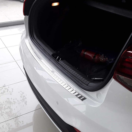 Ladekantenschutz Stoßstangenschutz für Hyundai i20 2018-2021 Edelstahl Silber