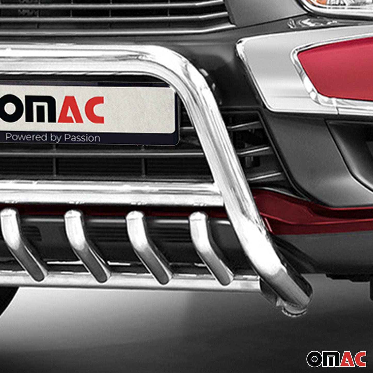 Bară de protecție/buton față pentru Mitsubishi ASX 2017-2022 cu ABE (omologare de tip germană), oțel, argintiu