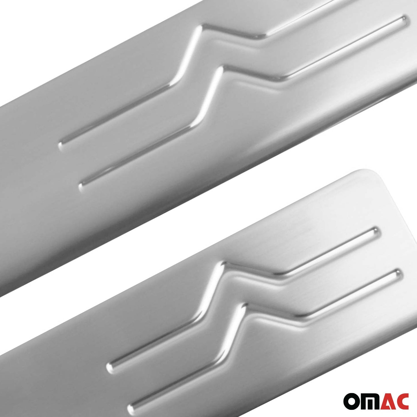 Ornamente prag uși pentru Citroen C4 2010-2018, oțel inoxidabil, argintiu, set 4 piese