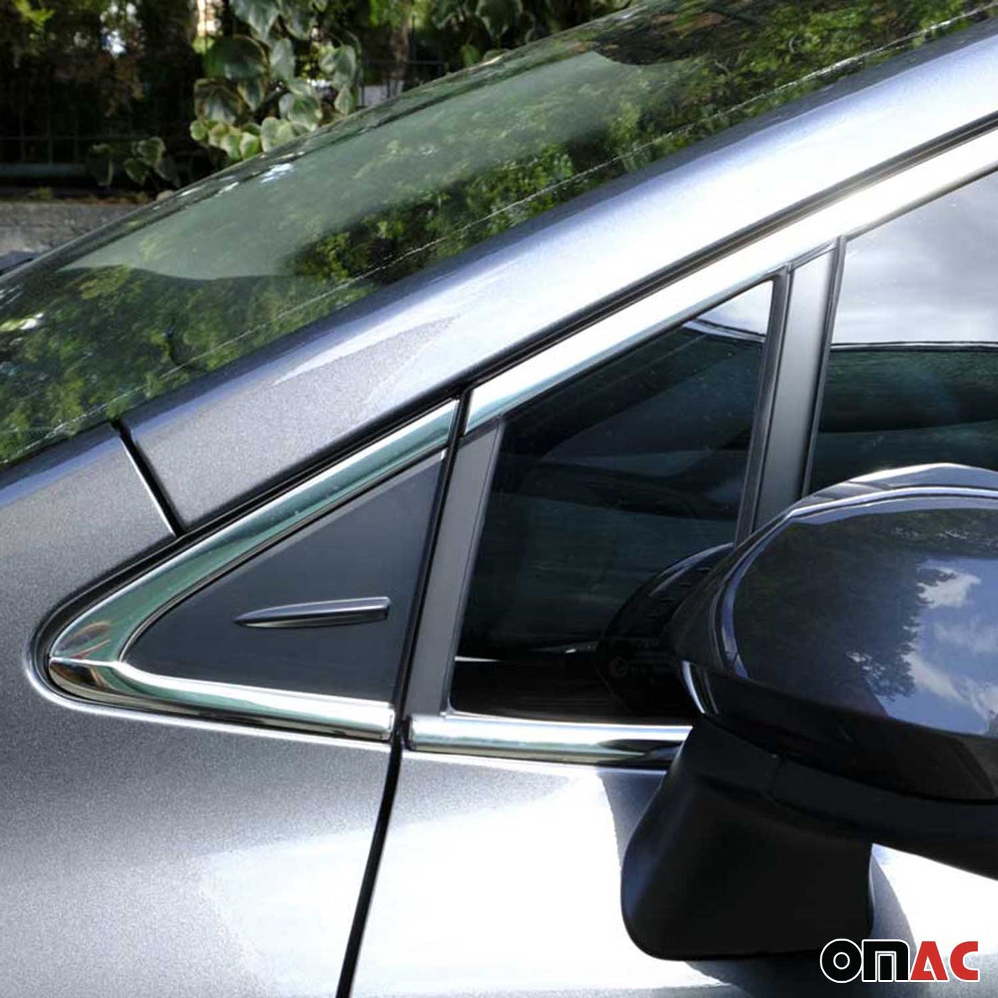 Benzi decorative pentru geamuri pentru Toyota Corolla Sedan 2019-2025, oțel inoxidabil cromat, 8 bucăți