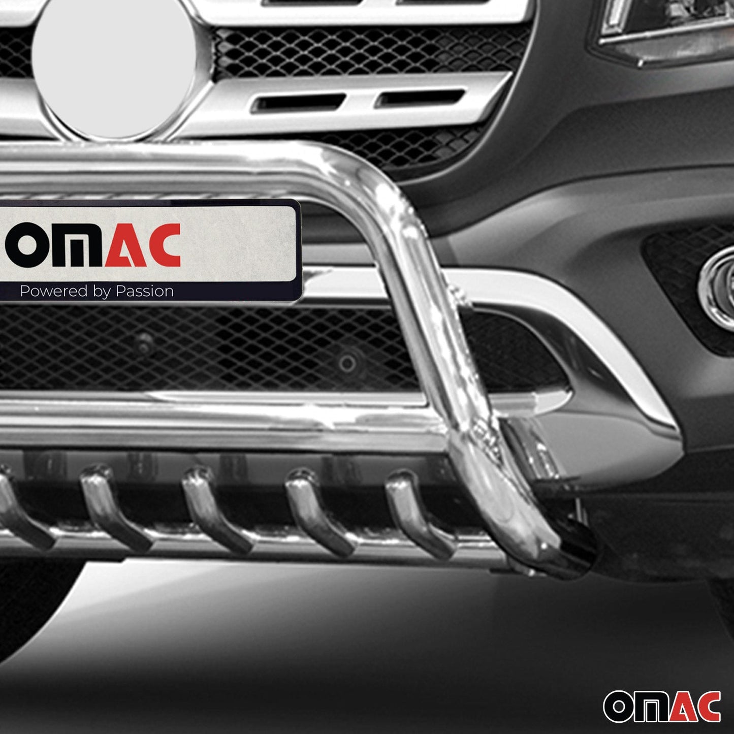 Bară de protecție/buton față pentru Mercedes Clasa X 2017-2020 cu ABE (omologare de tip germană) Oțel Argintiu