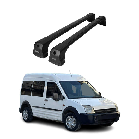 Dachträger Grundtäger für Ford Transit Connect 2002-2013 75kg Alu Schwarz 2 tlg