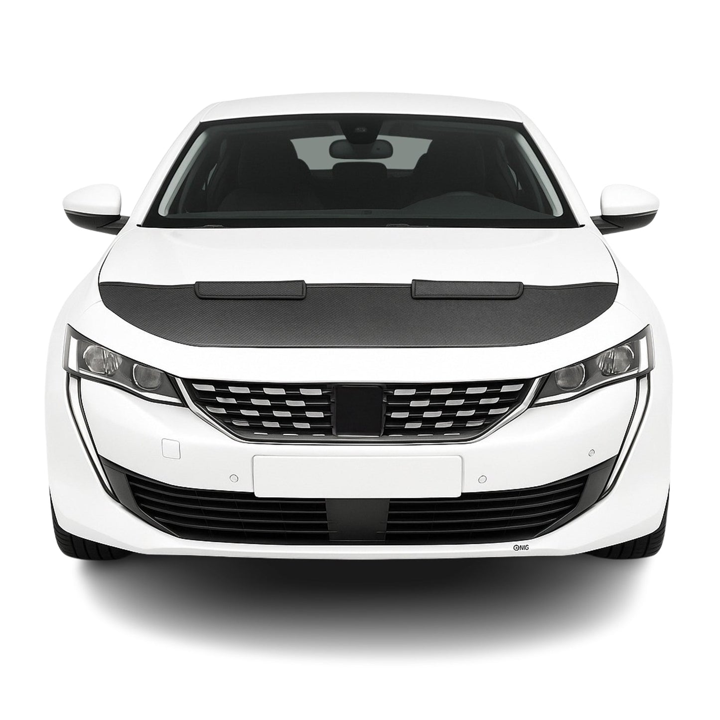 Haubenbra Steinschlagschutz Bonnet Bra für Peugeot 508 2018-2025 Carbon Halb