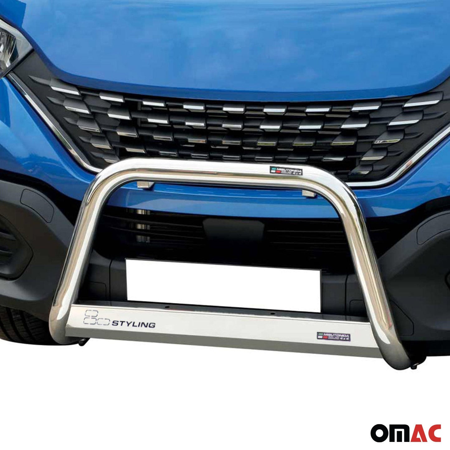 Edelstahl Frontbügel Frontschutzbügel für Iveco Daily 2019-2021 Grau Ø 63 mm