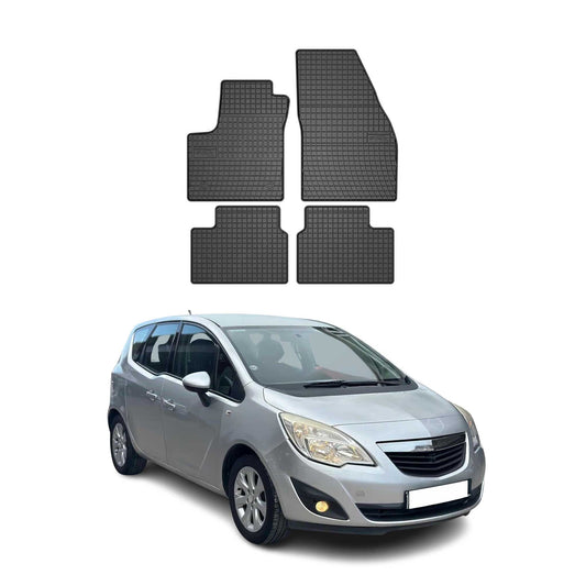 2010-2017 Opel Meriva B Fußmatten Gummi Schwarz 4 tlg