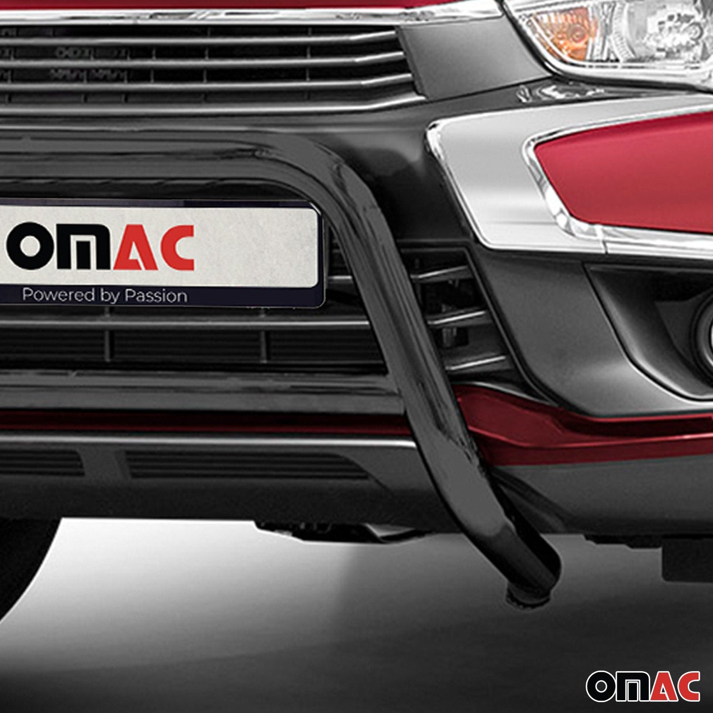 Bară de protecție/buton față pentru Mitsubishi ASX 2017-2022, omologată ABE, oțel, neagră