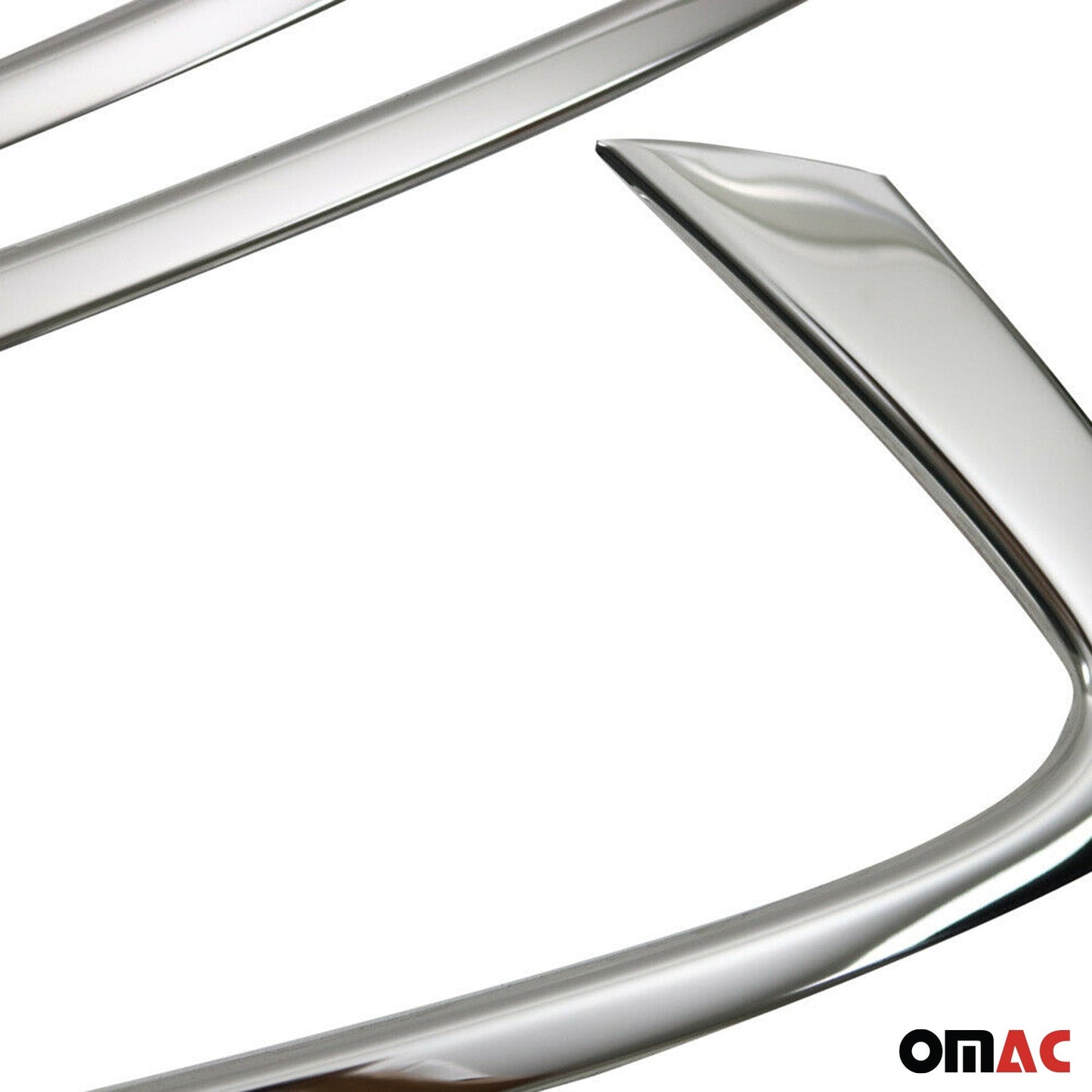 Benzi decorative pentru geamuri Ford Focus Saloon 2018-2025, oțel inoxidabil, 8 bucăți