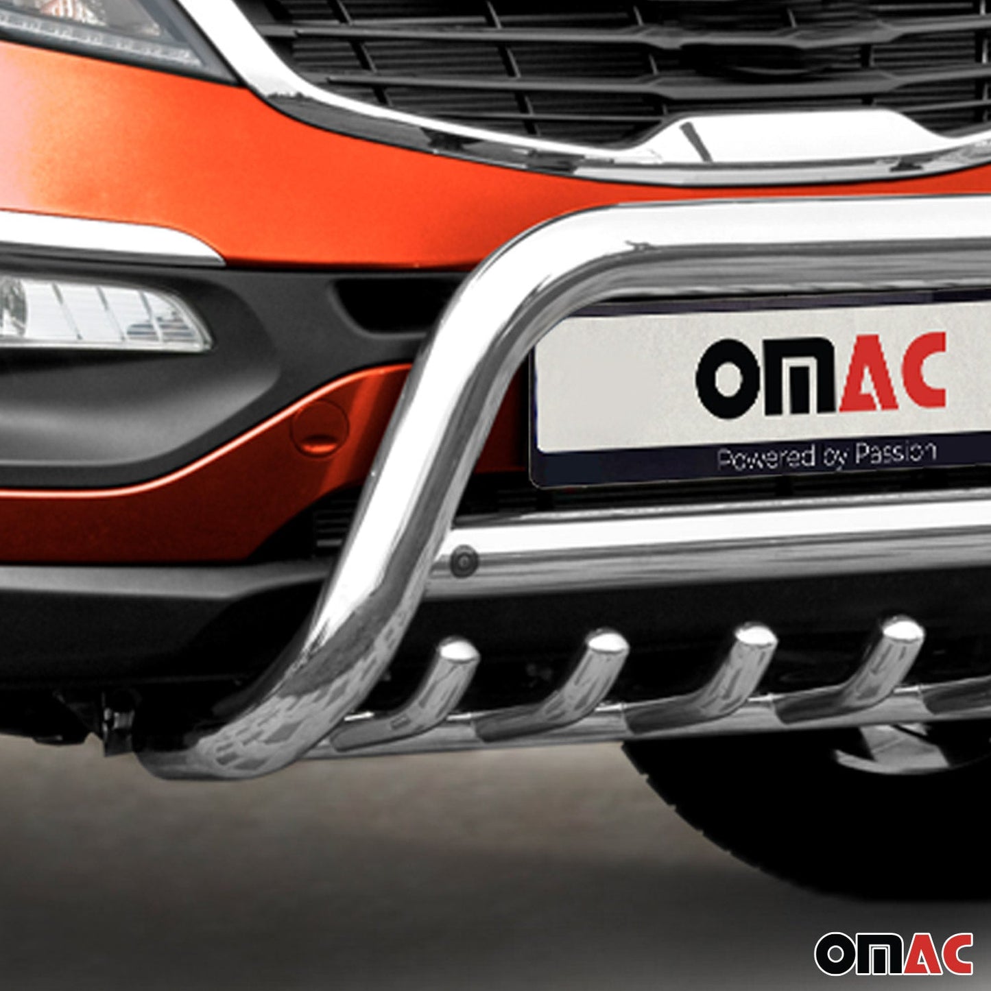 Bară de protecție față pentru Kia Sportage 2010-2015 cu ABE (omologare de tip germană) - argintie