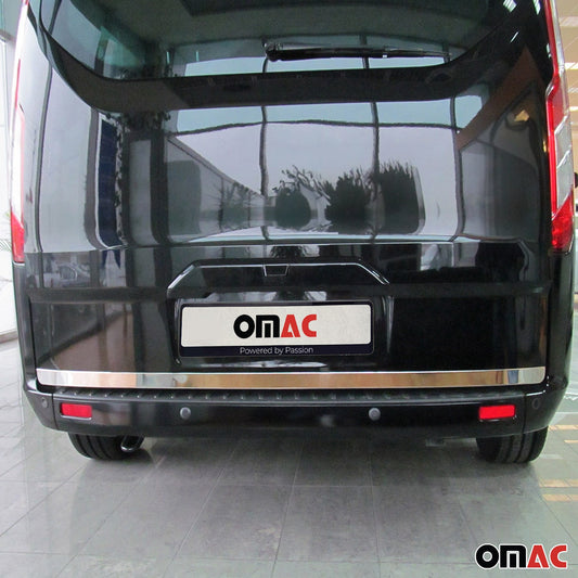 Ornamente prag portbagaj, ornamente prag spate pentru Ford Transit Tourneo Custom, partea inferioară din oțel inoxidabil