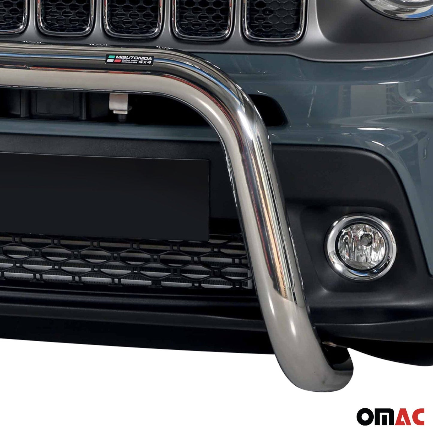 Frontbügel Frontschutzbügel für Jeep Renegade 2018-2022 ø76mm Stahl Silber