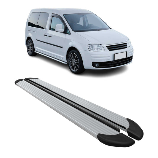 Seitenschweller Trittbretter Schweller für VW Caddy Maxi 2003-2020 Alu Grau