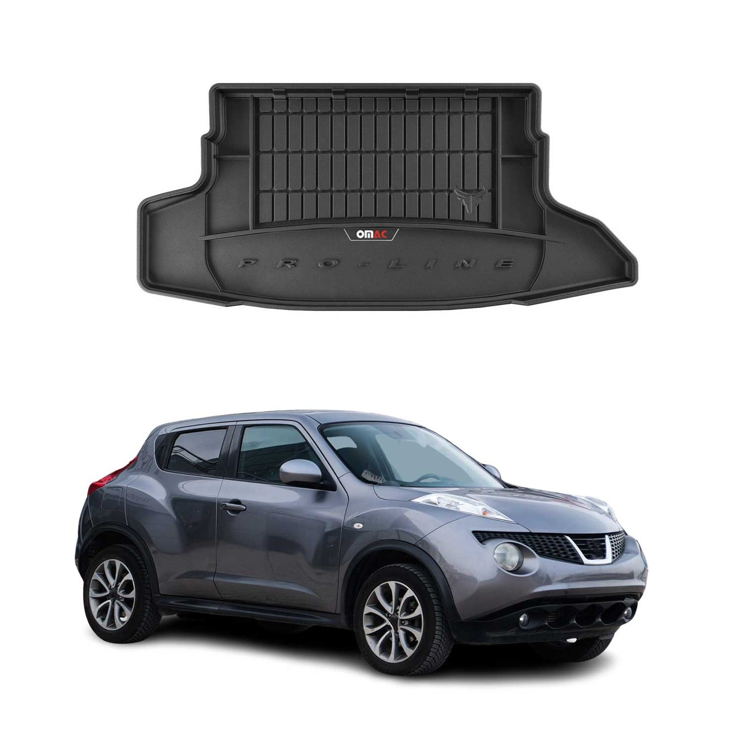 OMAC Gummi Kofferraumwanne für Nissan Juke 2010-2014 TPE Laderaumwanne Schwarz