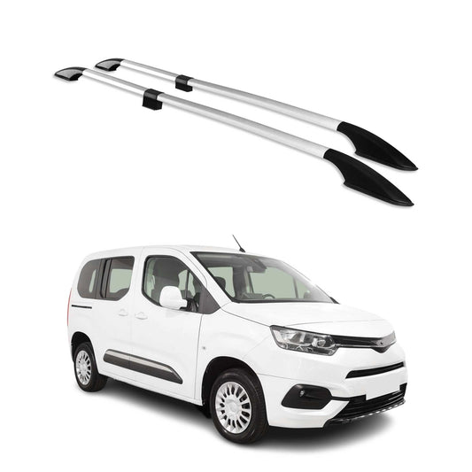 Dachreling Relingträger für Toyota Proace City 2019-2025 Kurzer Alu Grau