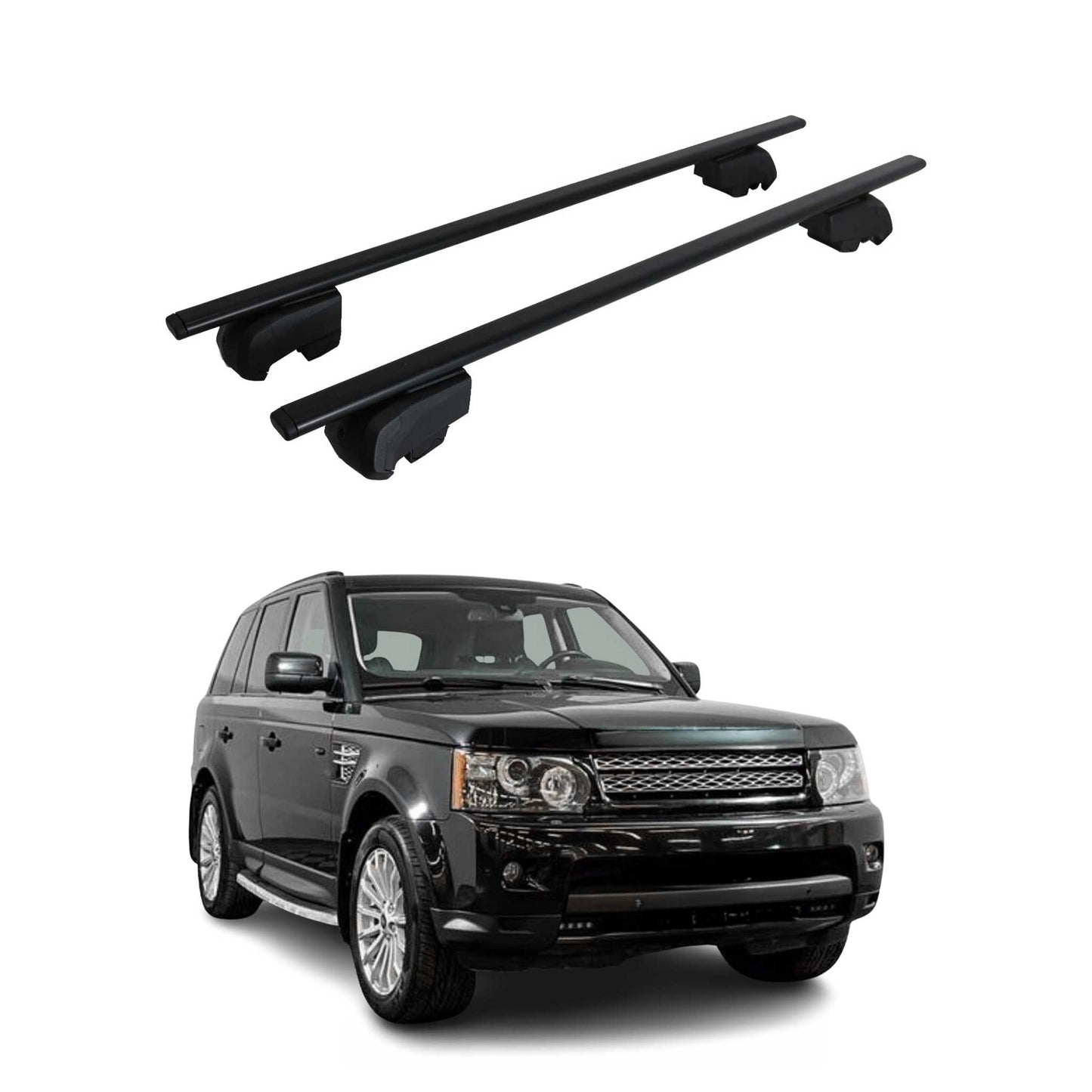 Dachträger für Land Rover Range Rover Sport L320 2005-2013 75kg Metall Schwarz