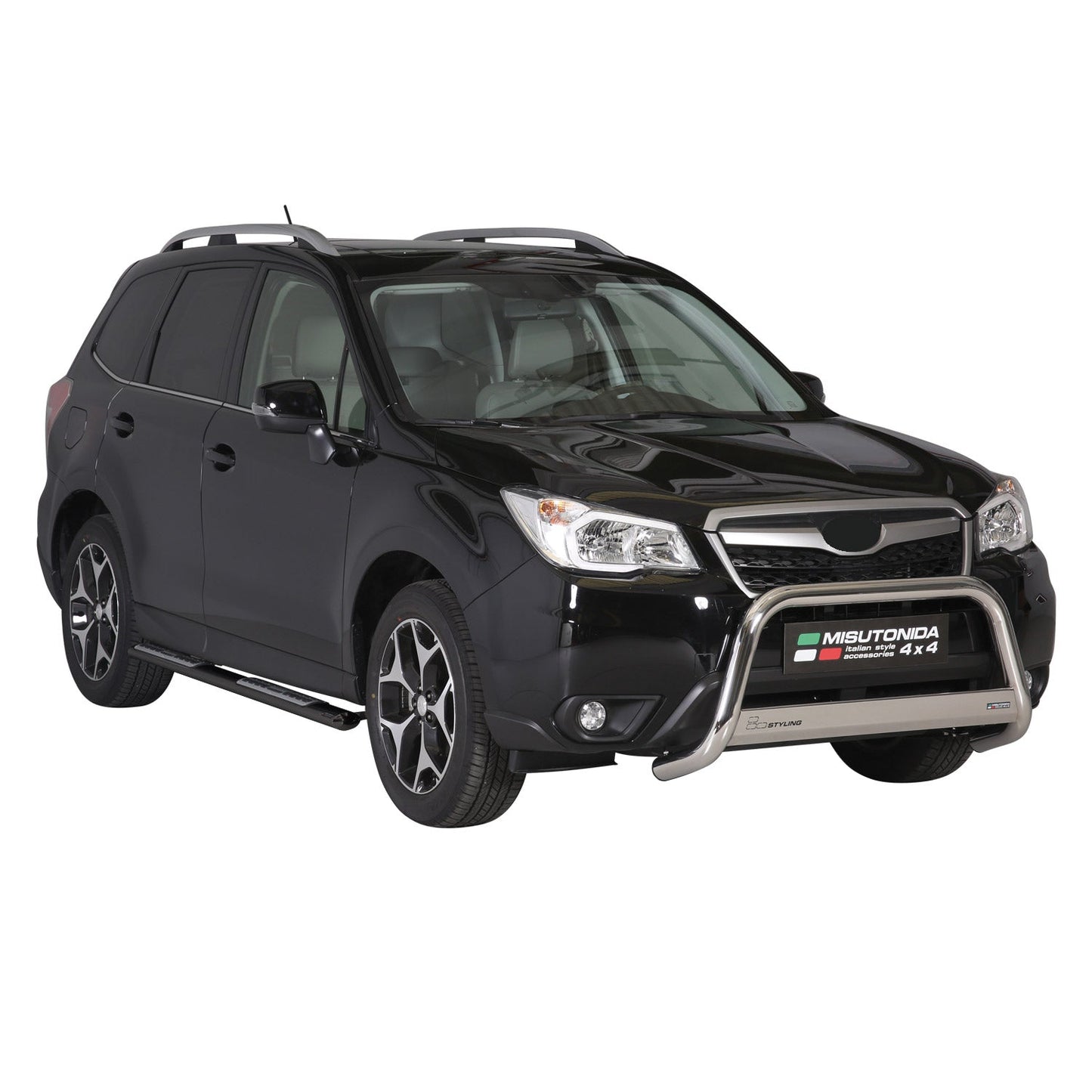 Praguri/praguri laterale din oțel inoxidabil pentru Subaru Forester 2013-2015, negre