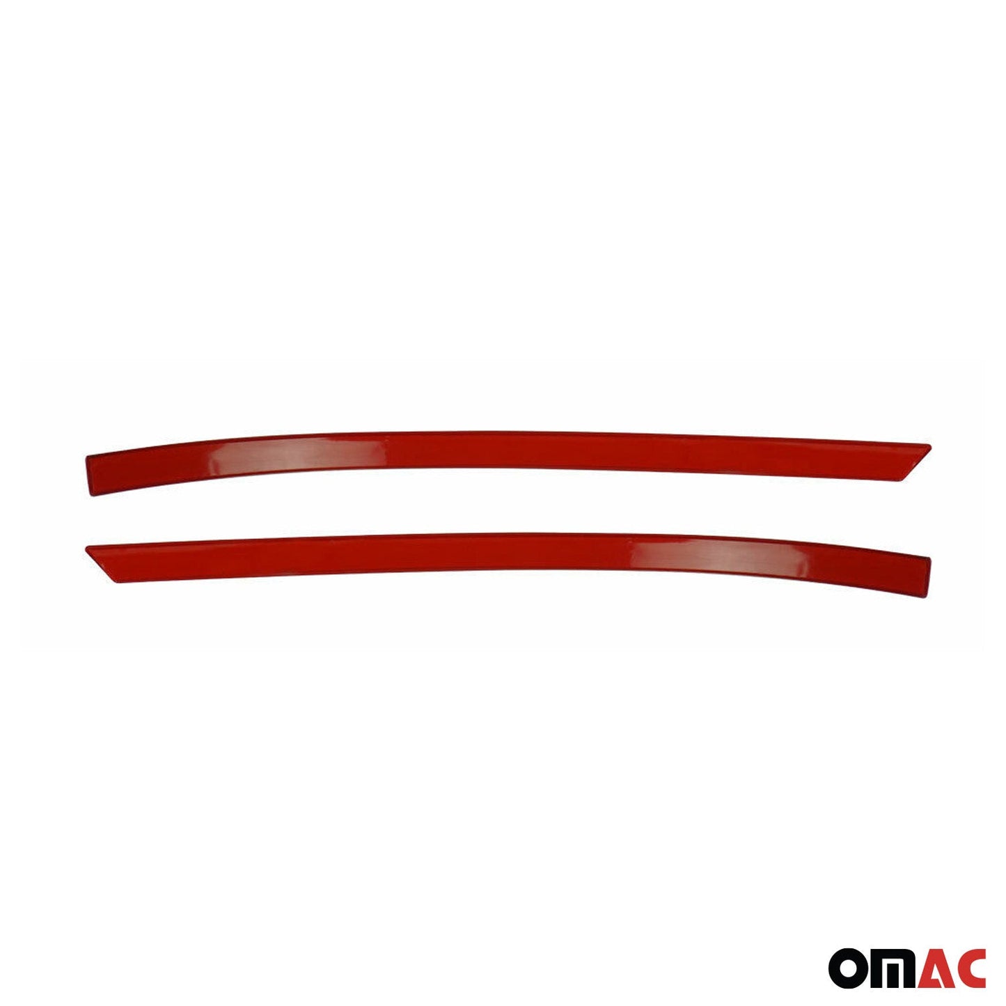 Spiegelkappen Leiste für VW Transporter T5 2010-2015 Edelstahl Rot 2tlg