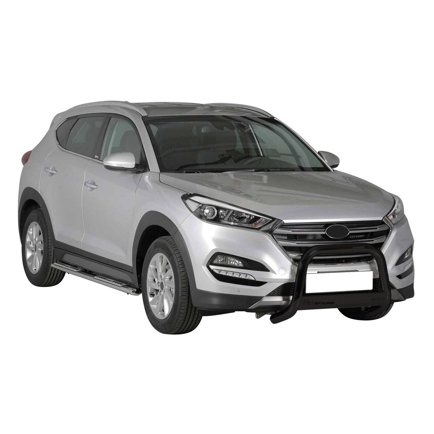 Bară de protecție/buton față pentru Hyundai Tucson 2015-2018, ø63mm, oțel, negru