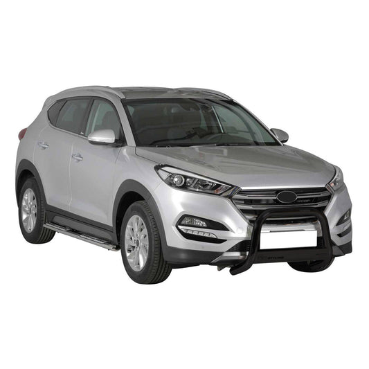 Bară de protecție/buton față pentru Hyundai Tucson 2015-2018, ø63mm, oțel, negru