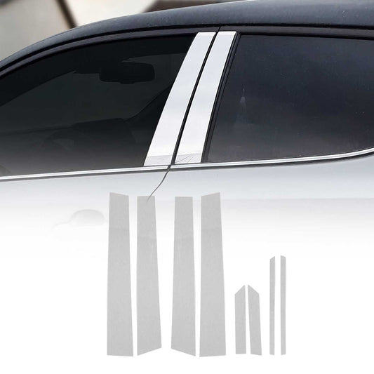 B-Säule Türsäulen Verkleidung für Hyundai i10 2020-2025 Edelstahl Silber 8tlg
