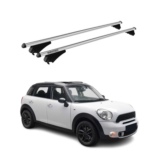 Menabo Dachträger Grundtäger für Mini Countryman R60 2010-2016 75kg Alu Grau 2x