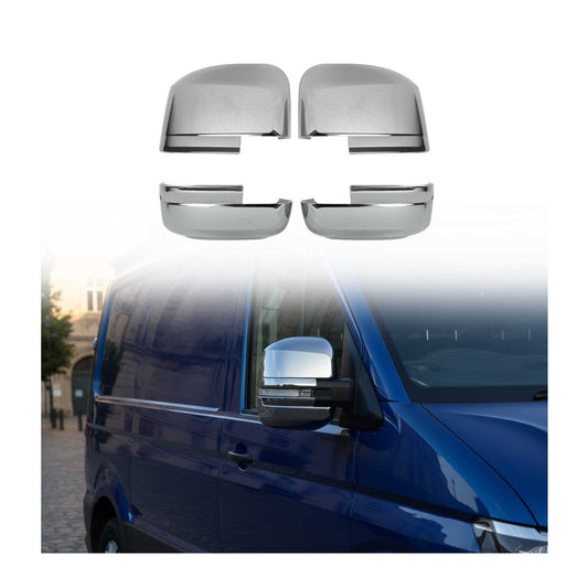 Spiegelkappen Spiegelabdeckung für VW Crafter 2017-2025 Chrom ABS Silber 4tlg