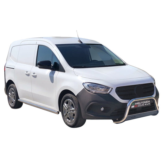 Bară de protecție/buton față pentru Mercedes Citan L2 2021-2025 ø63mm oțel argintiu