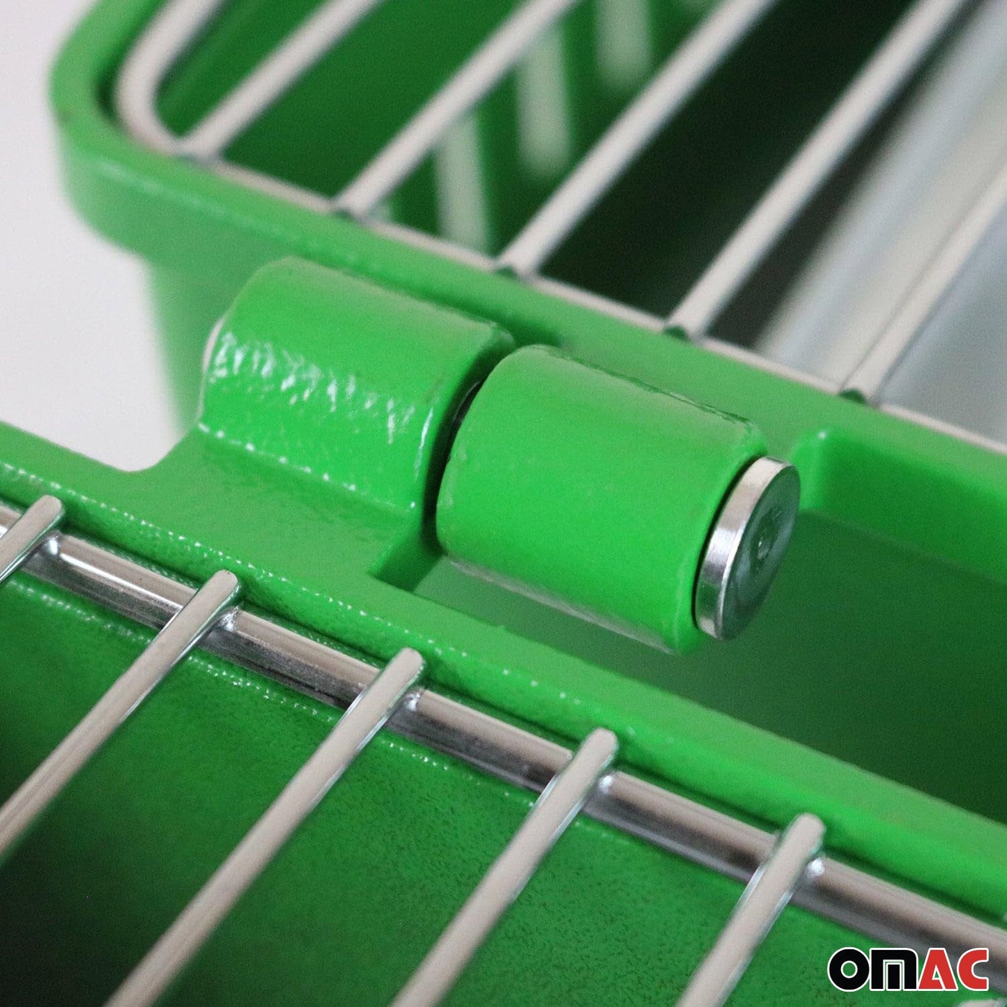 Grătar portabil pe cărbune, grătar de grădină, grătar de picnic verde, cu 13 piese