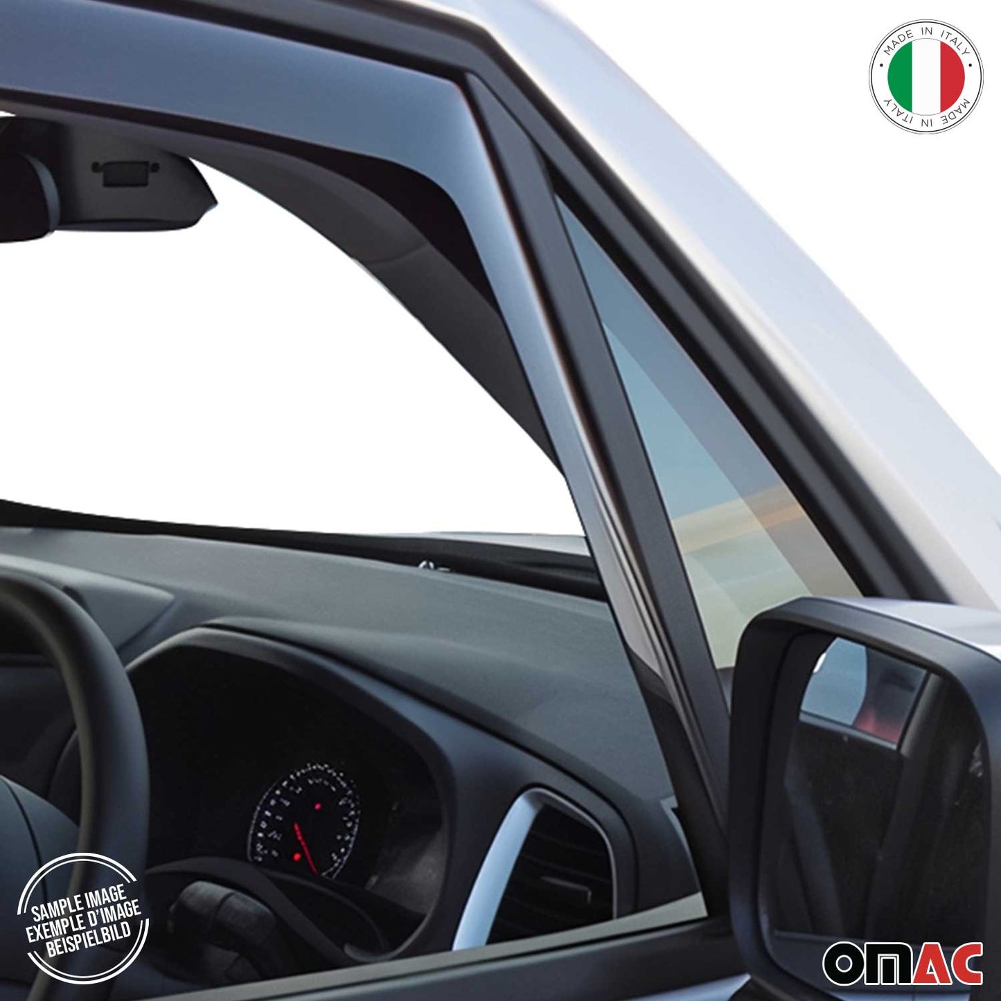 Windabweiser Regenabweiser für Fiat Talento 2016-2024 Dunkel Acryl 2tlg