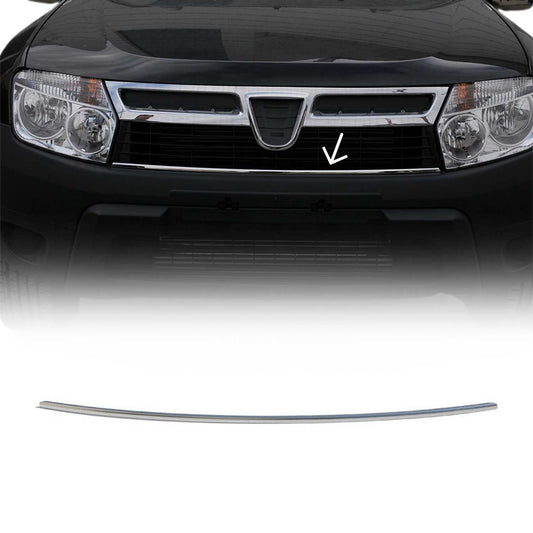 Benzi decorative grilă auto pentru Dacia Duster 2012-2018, oțel inoxidabil, argintiu