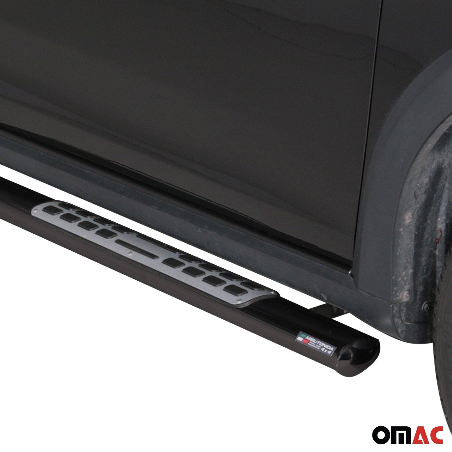 Stahl Seitenschweller Schwellerrohre für Dacia Sandero Stepway 2012-2016 Schwarz