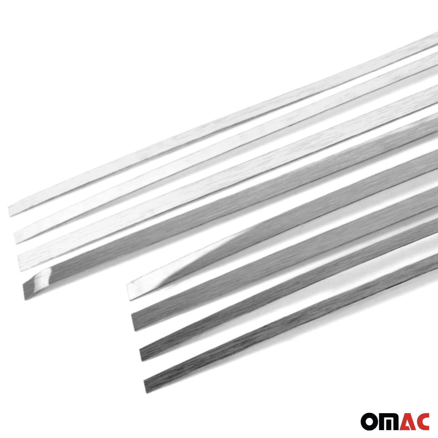 Kit reparare prag ușă pentru Mercedes Clasa E W124 S124, oțel inoxidabil mat, 8x