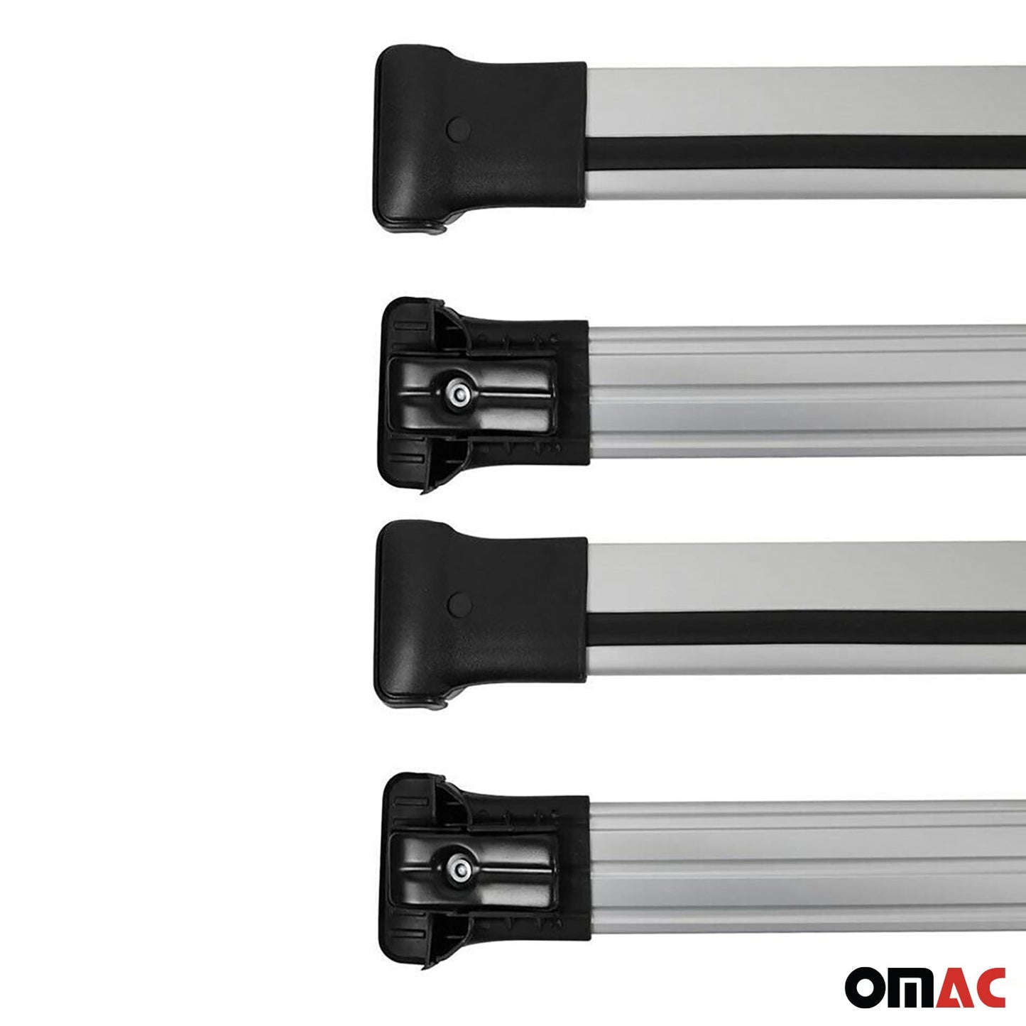 Portbagaj de plafon pentru Toyota Proace / Proace Verso 2016-2025, aluminiu, argintiu, set 4 piese