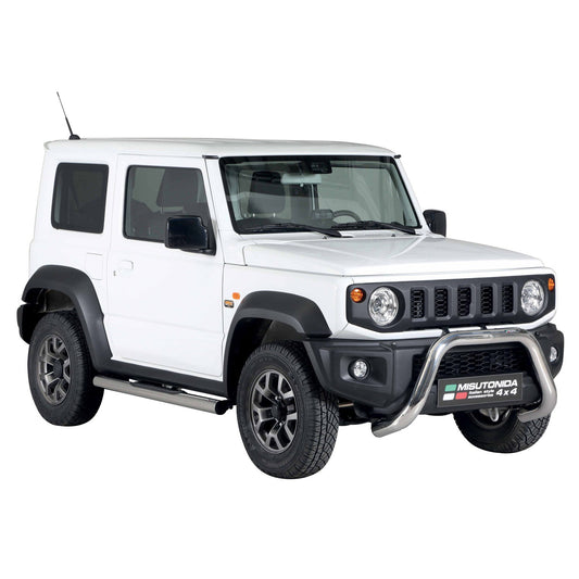 Frontbügel Frontschutzbügel für Suzuki Jimny 2018-2025 ø76mm Stahl Silber Schutz