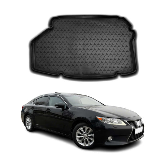 Kofferraummatte Kofferraumwanne für Lexus ES 300h 2012-2025 Gummi TPE Schwarz