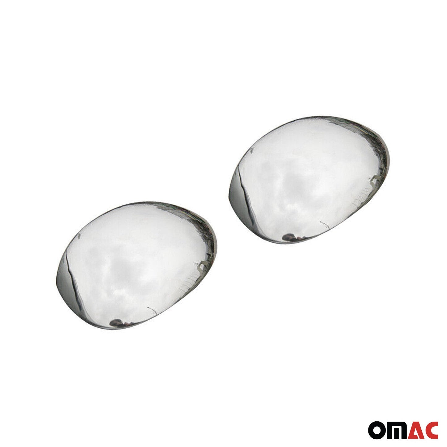 Spiegelkappen Spiegelabdeckung für Citroen C2 2003-2009 Edelstahl Silber 2tlg