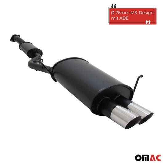 Novus Sportauspuff für BMW E36 Compact 318Ti 2x76mm MS-Design  mit ABE