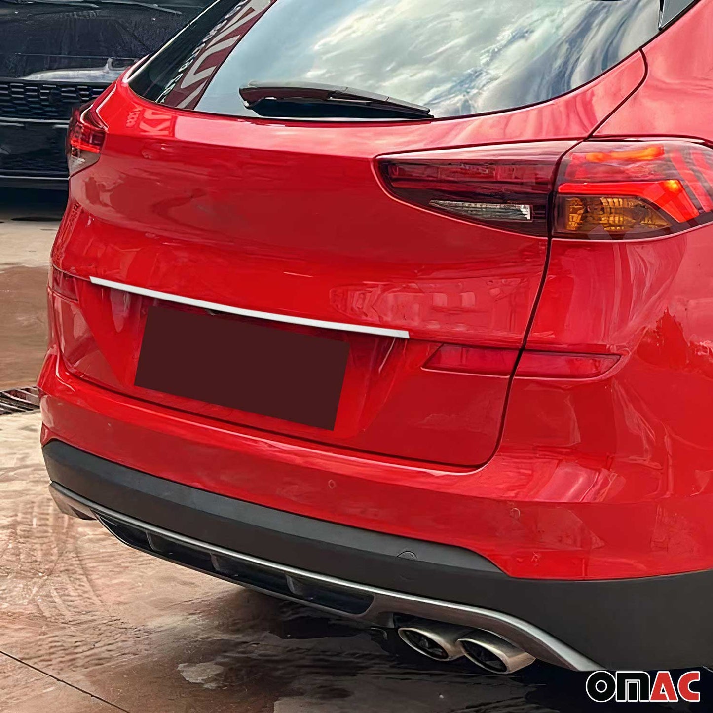 Bandă decorativă portbagaj, benzi decorative spate pentru Kia Optima 2019-2025, oțel inoxidabil cromat