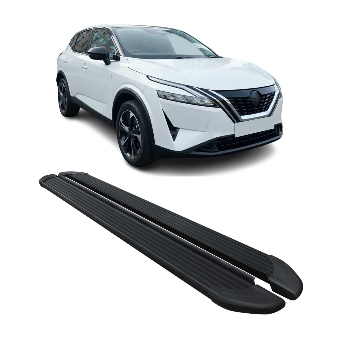 2021-2025 Nissan Qashqai Seitenschweller Trittbretter Schweller Alu Schwarz