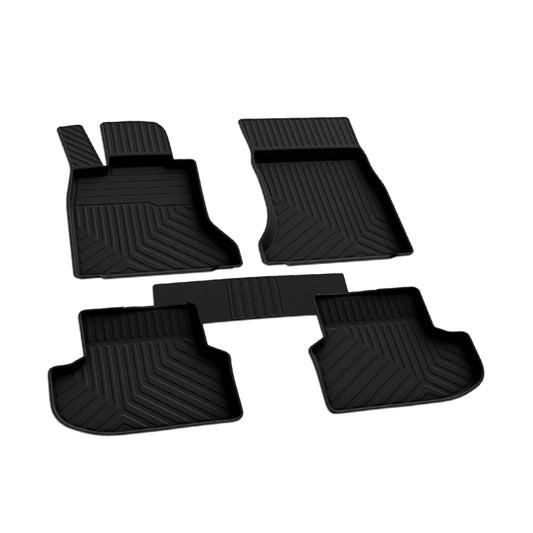 Covorașe cauciuc BMW Seria 5 F10 2013-2016, set 5 piese, negru