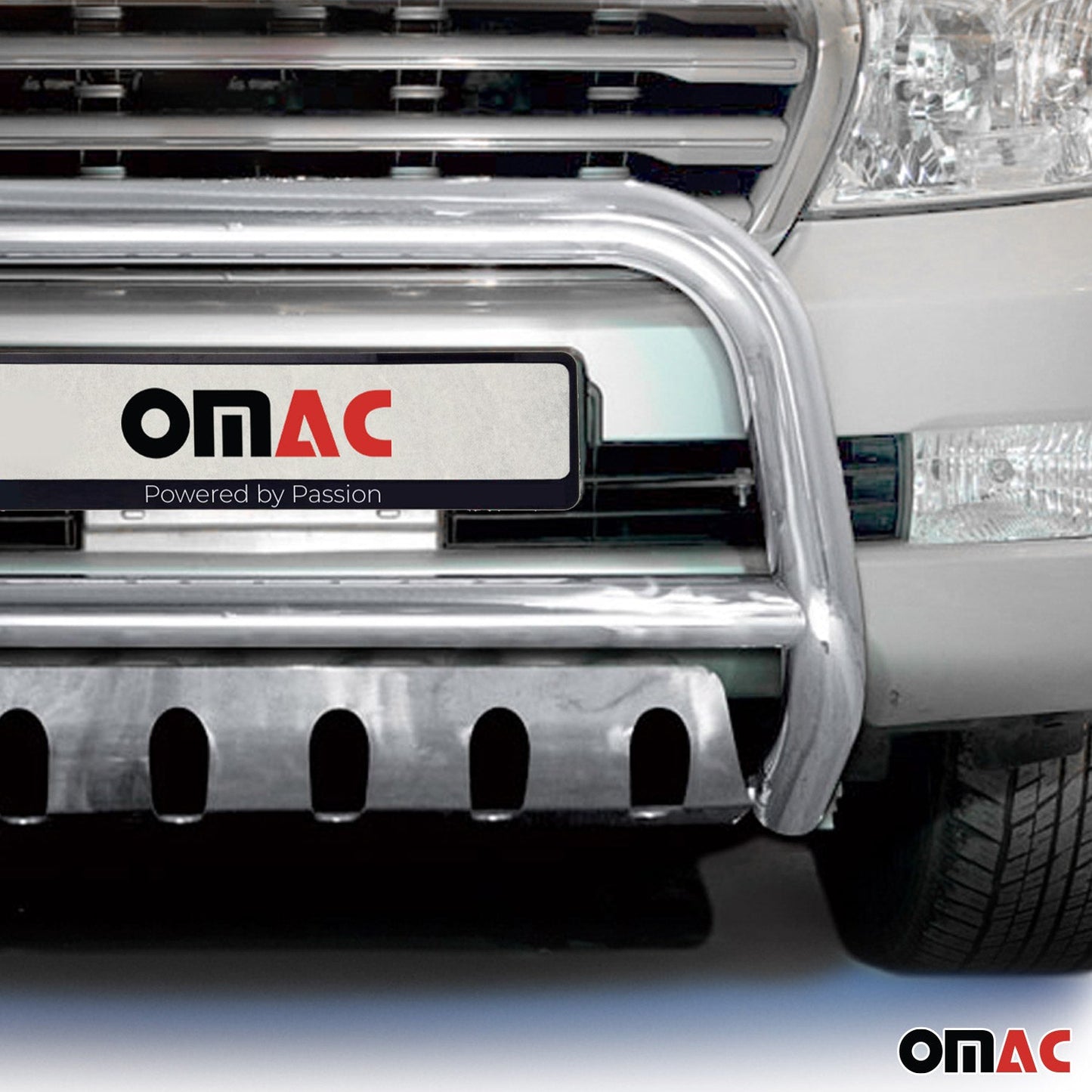 Frontbügelschutz Frontschutzbügel für Toyota Land Cruiser V8 2007-12 ABE Silber