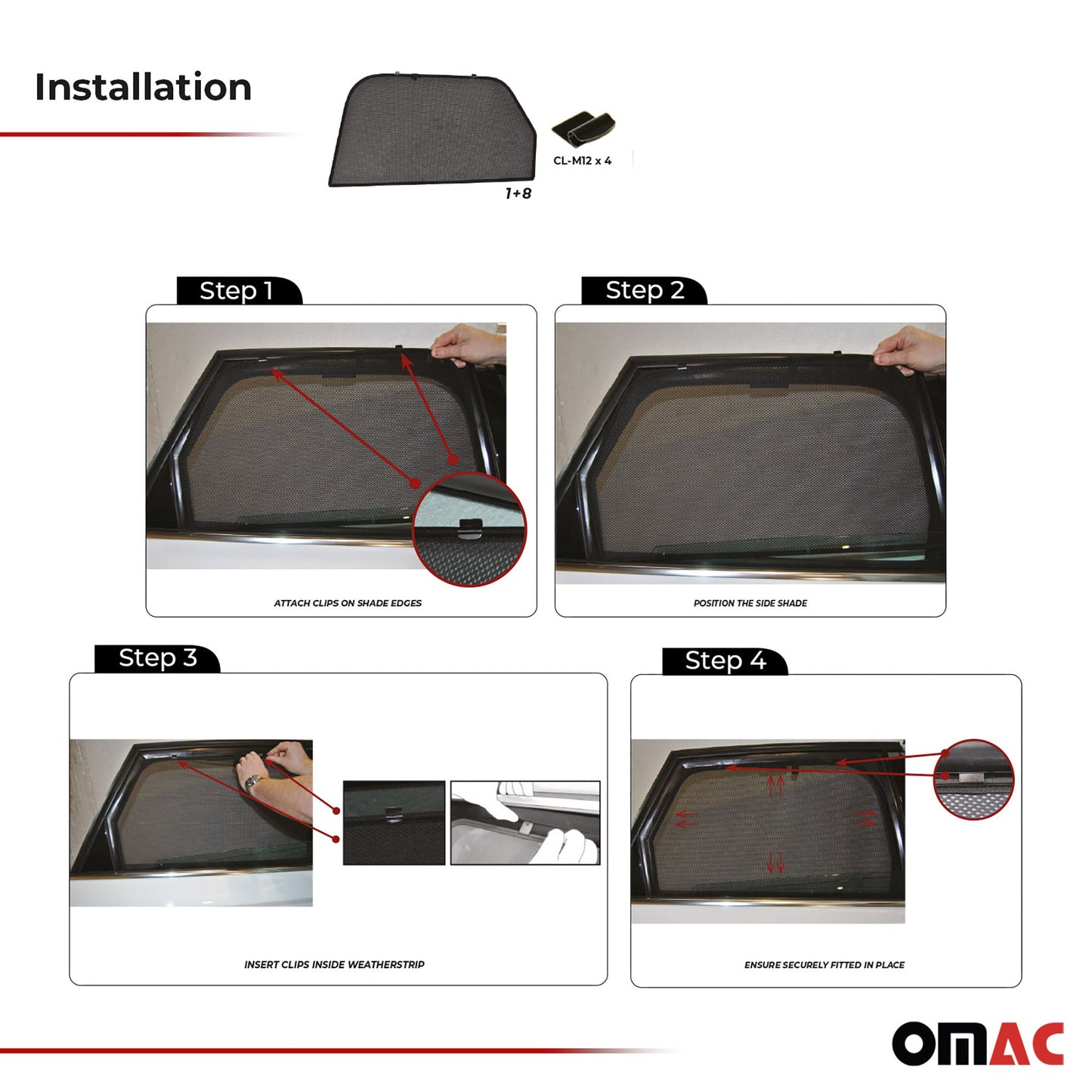 2011-2018 Audi A6 C7 Avant Allroad Sonnenschutz Blenden Hintere Türen 2 tlg