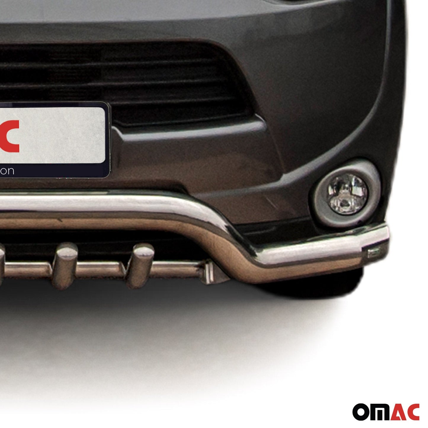 Frontbügel Frontschutzbügel für Mitsubishi Outlander 2012-2015 Stahl Silber ABE