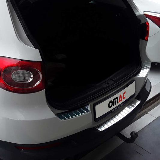 Protecție prag/bară de protecție pentru VW Tiguan 2007-2016, oțel inoxidabil, argintiu, set 3 piese