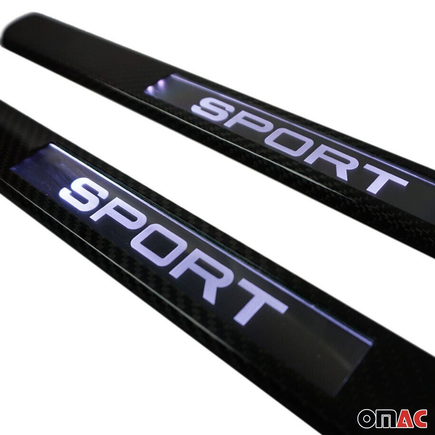 Ornamente prag sport pentru Citroen C5 Aircross 2018-2025, fibră de carbon