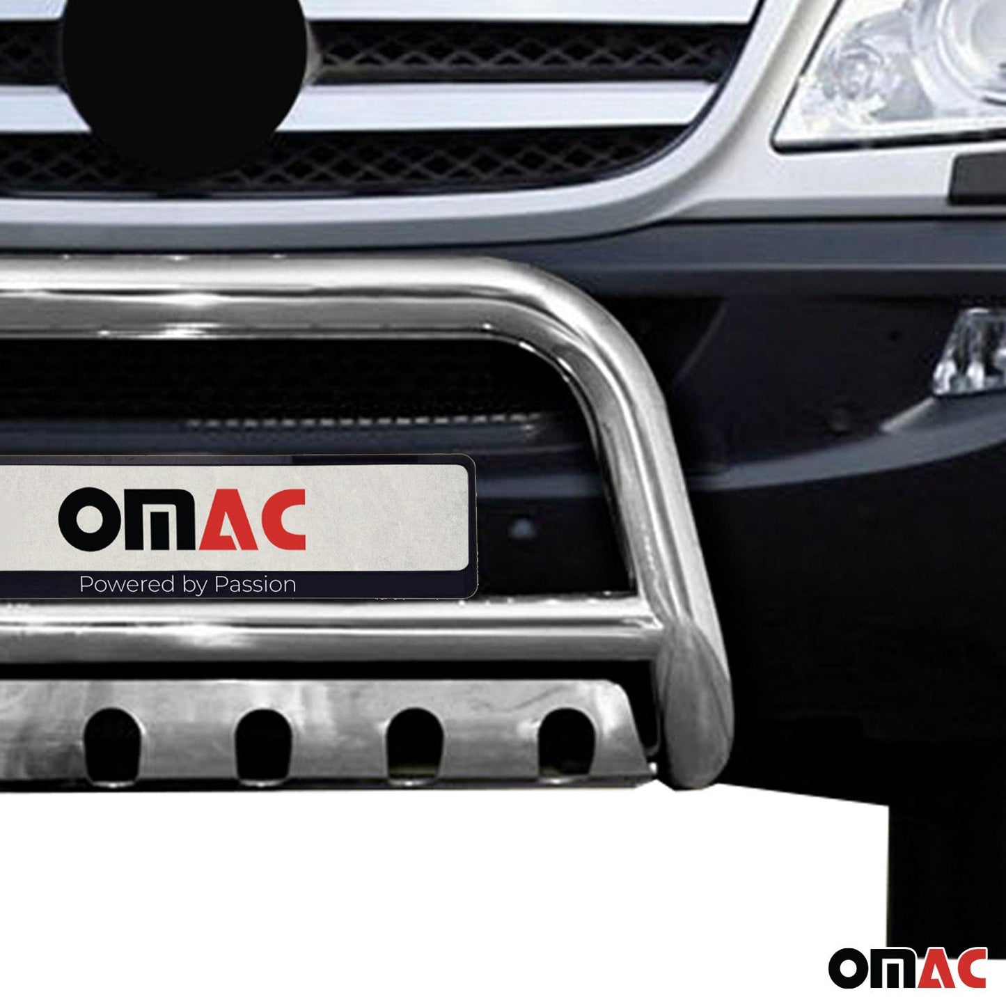 Bară de protecție/buton față pentru Mercedes Sprinter 906 2006-2018, omologată ABE, oțel, argintiu