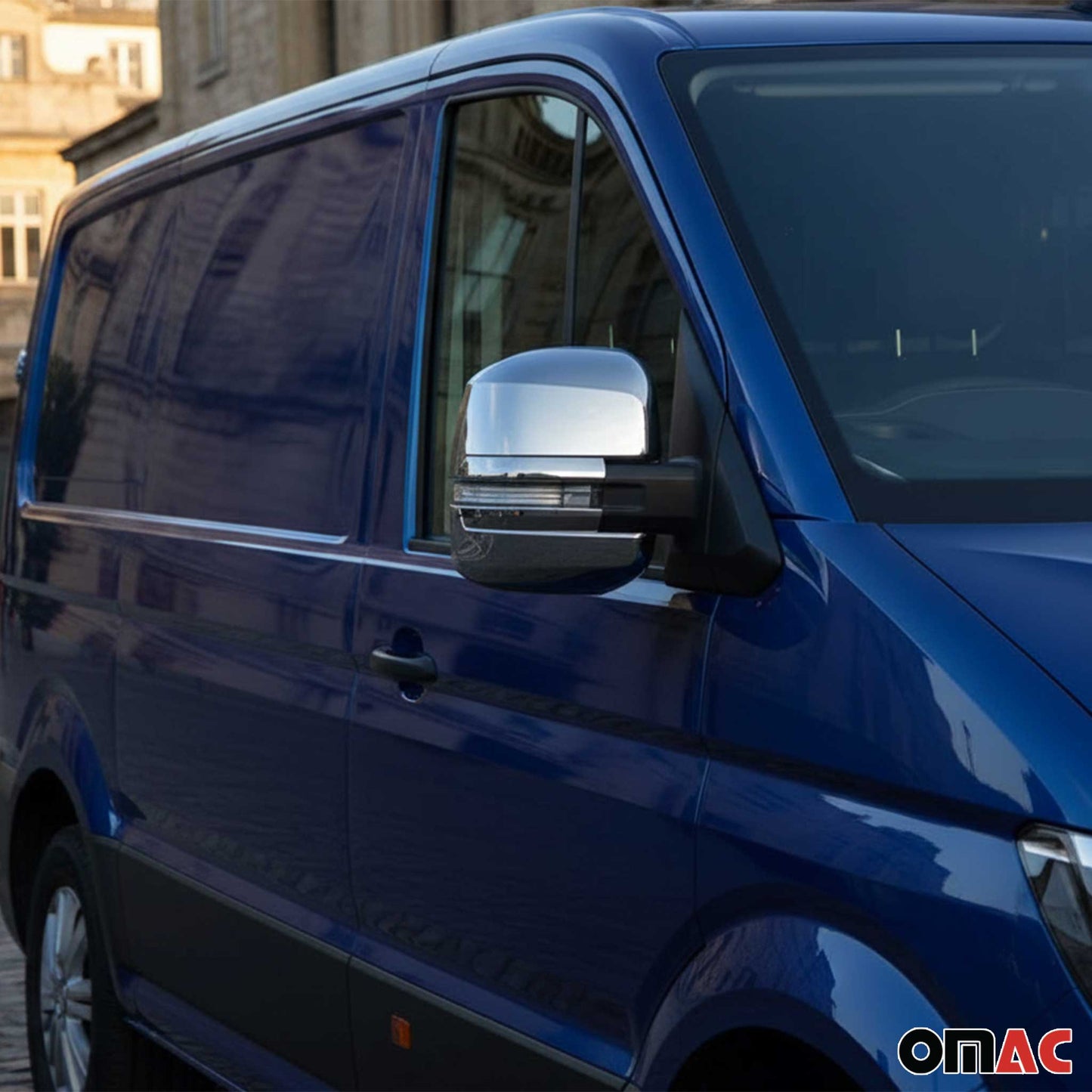 Spiegelkappen Spiegelabdeckung für VW Crafter 2017-2025 Chrom ABS Silber 4tlg