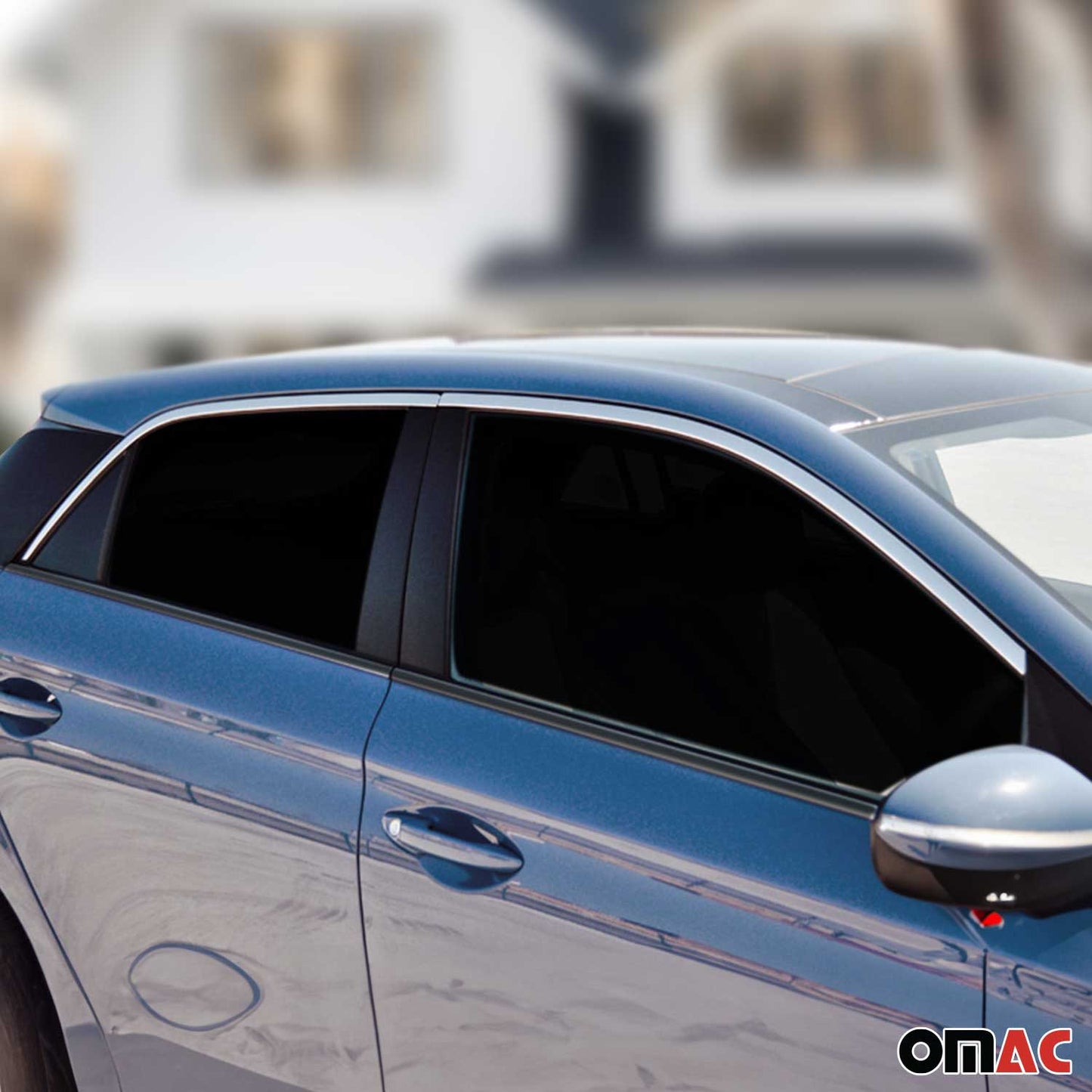 Benzi decorative pentru geamuri pentru Hyundai i20 2014-2020, hatchback superior, cromate, set 4 piese