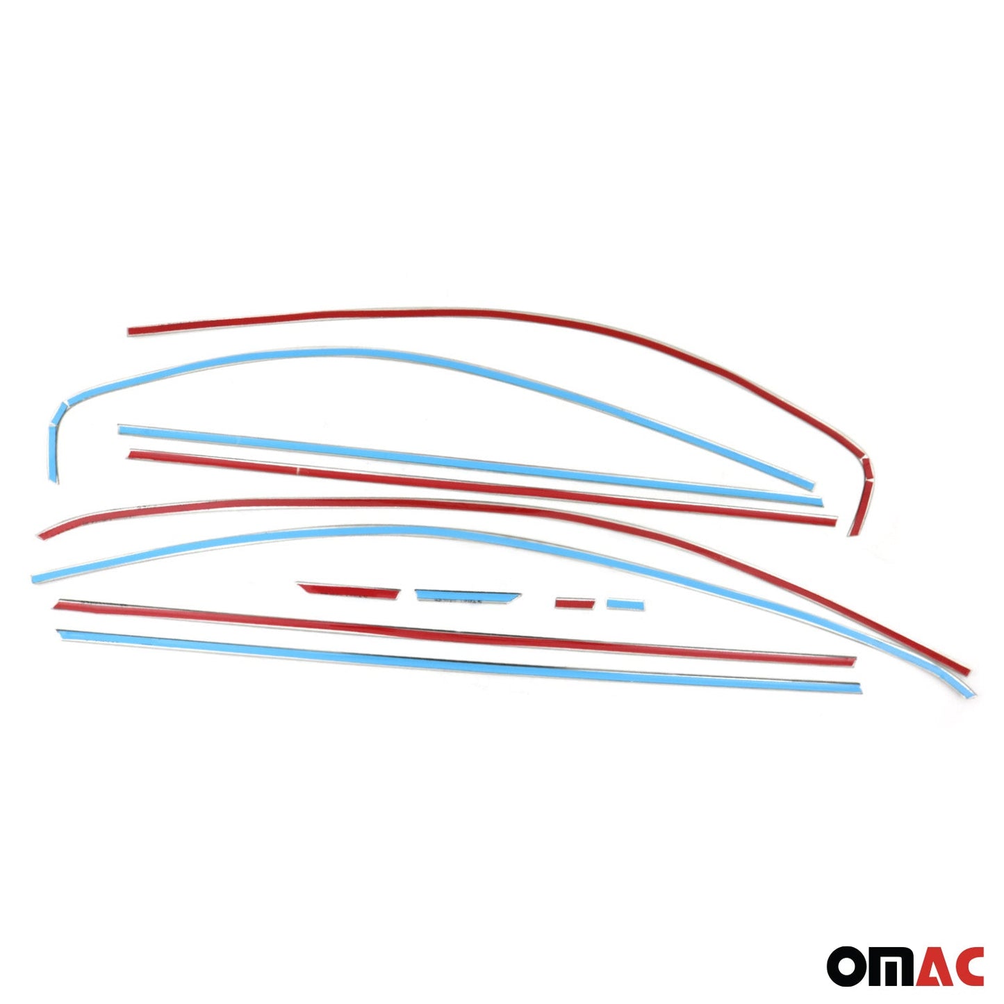 Fensterleisten Zierleisten für VW Tiguan mk2 2016-2024 Edelstahl Chrom 10tlg